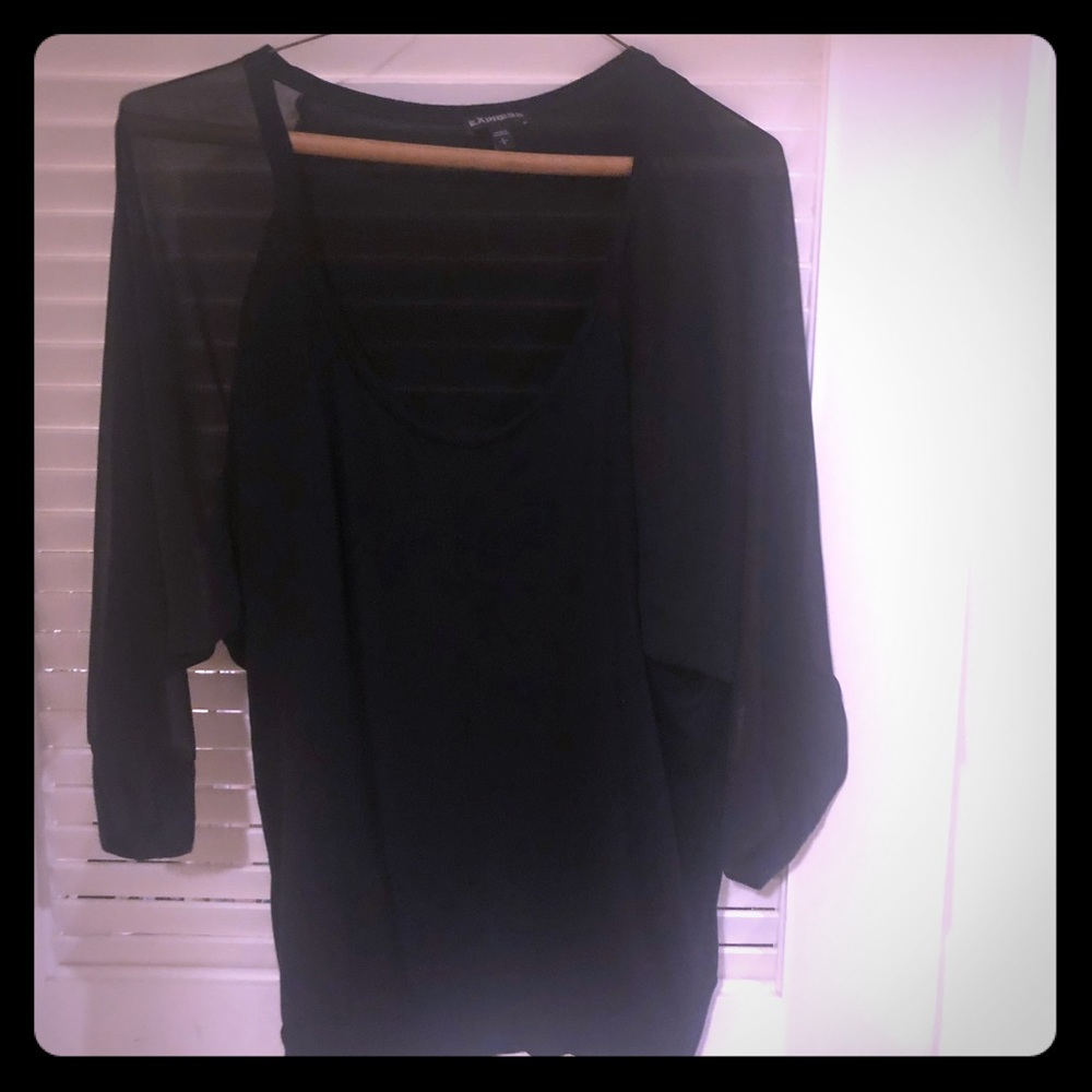 Banana republic black blouse